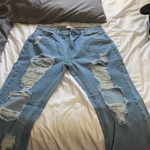 Light blue boyfriend jeans size 13